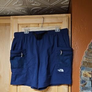 The North Face Class V Pathfinder Belted Shorts Cargo Navy Blue